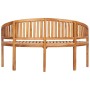 Bananenbank aus massivem Teakholz, 151 cm von vidaXL, Gartenbänke - Ref: Foro24-48021, Preis: 308,47 €, Rabatt: %