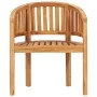 Silla banana de madera maciza de teca de vidaXL, Sillas de jardín - Ref: Foro24-48018, Precio: 170,23 €, Descuento: %