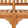 Bananenbank aus massivem Teakholz, 151 cm von vidaXL, Gartenbänke - Ref: Foro24-48021, Preis: 308,47 €, Rabatt: %