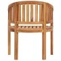 Silla banana de madera maciza de teca de vidaXL, Sillas de jardín - Ref: Foro24-48018, Precio: 170,23 €, Descuento: %