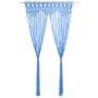 Blauer Vorhang aus Baumwoll-Makramee 140x240 cm von , Vorhänge und Gardinen - Ref: Foro24-323989, Preis: 42,56 €, Rabatt: %