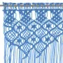 Blue cotton macramé curtain 140x240 cm by , Curtains and curtains - Ref: Foro24-323989, Price: 41,88 €, Discount: %