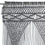 Anthracite gray cotton macramé curtain 140x240 cm by , Curtains and curtains - Ref: Foro24-323996, Price: 50,76 €, Discount: %