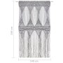 Anthrazitgrauer Vorhang aus Baumwolle Makramee 140x240 cm von , Vorhänge und Gardinen - Ref: Foro24-323996, Preis: 51,65 €, R...
