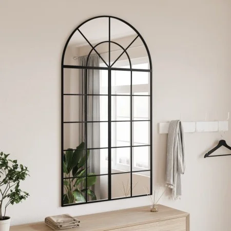 Espejo de pared arco de hierro negro 80x140 cm by , Mirrors - Ref: Foro24-3200609, Price: 177,68 €, Discount: %