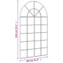 Schwarzer Eisenbogen-Wandspiegel 80x140 cm von , Spiegel - Ref: Foro24-3200609, Preis: 178,81 €, Rabatt: %