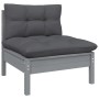13-piece garden furniture set with anthracite cushions made of pine wood. by , Garden sets - Ref: Foro24-3096054, Price: 970,...