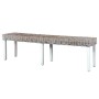 Kubu rattan and solid white mango wood bench 160 cm by vidaXL, Dining and kitchen benches - Ref: Foro24-285792, Price: 155,13...