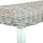 Kubu rattan and solid white mango wood bench 160 cm by vidaXL, Dining and kitchen benches - Ref: Foro24-285792, Price: 155,13...