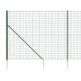 Green anchor spiked wire fence 2.2x10 m by , fence panels - Ref: Foro24-154103, Price: 167,22 €, Discount: %