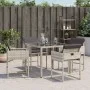 Gartensessel mit Kissen 4 Stück synthetisches Rattan hellgrau von , Gartenstühle - Ref: Foro24-365005, Preis: 170,43 €, Rabat...