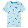 Camiseta infantil azul claro melange 116 de , Camisetas para niños - Ref: Foro24-11886, Precio: 8,64 €, Descuento: %