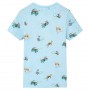 Hellblaues meliertes 116 Kinder-T-Shirt von , Kinder-T-Shirts - Ref: Foro24-11886, Preis: 8,74 €, Rabatt: %