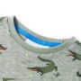 Camiseta infantil caqui claro melange 128