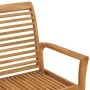Banco de jardín madera maciza de teca 112 cm de vidaXL, Bancos de jardín - Ref: Foro24-47407, Precio: 136,39 €, Descuento: %