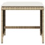 Garden stools with cushions 4 pcs PE rattan beige 41x41x36cm by , Outdoor ottomans - Ref: Foro24-365045, Price: 94,94 €, Disc...