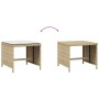 Garden stools with cushions 4 pcs PE rattan beige 41x41x36cm by , Outdoor ottomans - Ref: Foro24-365045, Price: 94,94 €, Disc...