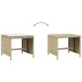 Garden stools with cushions 4 pcs PE rattan beige 41x41x36cm by , Outdoor ottomans - Ref: Foro24-365045, Price: 93,39 €, Disc...