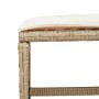Garden stools with cushions 4 pcs PE rattan beige 41x41x36cm by , Outdoor ottomans - Ref: Foro24-365045, Price: 94,94 €, Disc...
