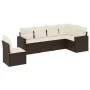 Set sofás de jardín 6 piezas y cojines ratán sintético marrón de , Conjuntos de jardín - Ref: Foro24-3219023, Precio: 406,40 ...