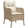 Set comedor de jardín 9 pzas con cojines ratán sintético beige de , Conjuntos de jardín - Ref: Foro24-3211887, Precio: 1,00 €...