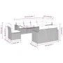 Set mit 8 Gartensofas und Kissen synthetisches Rattanbraun von , Modulare Sofas für den Außenbereich - Ref: Foro24-3251580, P...