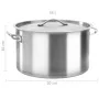 Olla de acero inoxidable 58 L 50x30 cm von vidaXL, hohe Töpfe - Ref: Foro24-51141, Preis: 200,18 €, Rabatt: %