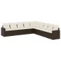 Garden sofa set 9 pieces and brown synthetic rattan cushions by , Modular outdoor sofas - Ref: Foro24-3251430, Price: 567,21 ...
