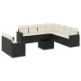 Garden sofa set 10 pieces with black synthetic rattan cushions by , Modular outdoor sofas - Ref: Foro24-3251493, Price: 618,2...