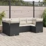 6-piece garden sofa set with black synthetic rattan cushions by , Garden sets - Ref: Foro24-3249945, Price: 396,40 €, Discoun...
