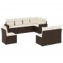 Set mit 8 Gartensofas und Kissen synthetisches Rattanbraun von , Gartensets - Ref: Foro24-3219063, Preis: 513,19 €, Rabatt: %