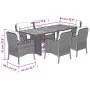 7-piece garden dining set with beige synthetic rattan cushions by , Garden sets - Ref: Foro24-3211902, Price: 864,44 €, Disco...