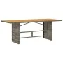 Garden dining set 7 pieces and gray synthetic rattan cushions by , Garden sets - Ref: Foro24-3211898, Price: 858,92 €, Discou...
