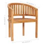 Bananenstühle 2 Einheiten aus massivem Teakholz von vidaXL, Gartenstühle - Ref: Foro24-48019, Preis: 329,34 €, Rabatt: %