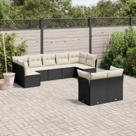 8-piece garden sofa set with black synthetic rattan cushions by , Garden sets - Ref: Foro24-3249985, Price: 548,32 €, Discoun...