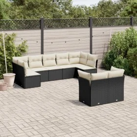 8-piece garden sofa set with black synthetic rattan cushions by , Garden sets - Ref: Foro24-3249985, Price: 542,23 €, Discoun...