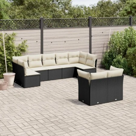 8-piece garden sofa set with black synthetic rattan cushions by , Garden sets - Ref: Foro24-3249985, Price: 542,23 €, Discoun...
