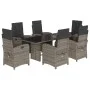Set comedor jardín 7 pzas y cojines ratán sintético gris de , Conjuntos de jardín - Ref: Foro24-3212492, Precio: 941,84 €, De...