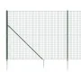Cerca de alambre con pinchos de anclaje verde 1,4x10 m by , fence panels - Ref: Foro24-154099, Price: 126,54 €, Discount: %