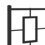 Bed frame with headboard and black metal footboard 75x190 cm by , Beds and slatted bases - Ref: Foro24-374249, Price: 77,80 €...