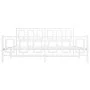 Metallbettgestell mit Kopf- und Fußteil weiß 183x213 cm von , Betten und Lattenroste - Ref: Foro24-374313, Preis: 148,19 €, R...