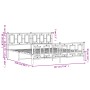 Estructura cama metal con cabecero y pie cama blanco 183x213 cm de , Camas y somieres - Ref: Foro24-374313, Precio: 150,15 €,...