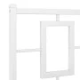 Metal bed frame with headboard and white footboard 120x190 cm by , Beds and slatted bases - Ref: Foro24-374305, Price: 117,68...