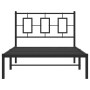 Bettgestell mit schwarzem Metallkopfteil 100x190 cm von , Betten und Lattenroste - Ref: Foro24-374235, Preis: 74,39 €, Rabatt: %