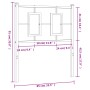 Kopfteil aus schwarzem Metall, 80 cm von , Kopf- und Fußteile - Ref: Foro24-374268, Preis: 30,19 €, Rabatt: %