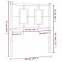 Kopfteil aus schwarzem Metall, 80 cm von , Kopf- und Fußteile - Ref: Foro24-374268, Preis: 29,75 €, Rabatt: %