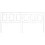 Cabecero de metal blanco 180 cm de , Cabeceros y pies de cama - Ref: Foro24-374326, Precio: 48,65 €, Descuento: %