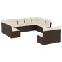 Garden sofa set 11 pcs with brown synthetic rattan cushions by , Garden sets - Ref: Foro24-3250192, Price: 620,29 €, Discount: %