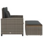 Gartensofa mit 2-Sitzer-Kissen, synthetisches rattangraues Holz von , Outdoor-Sofas - Ref: Foro24-365142, Preis: 260,59 €, Ra...
