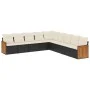 8-piece garden sofa set with black synthetic rattan cushions by , Garden sets - Ref: Foro24-3260138, Price: 530,59 €, Discoun...